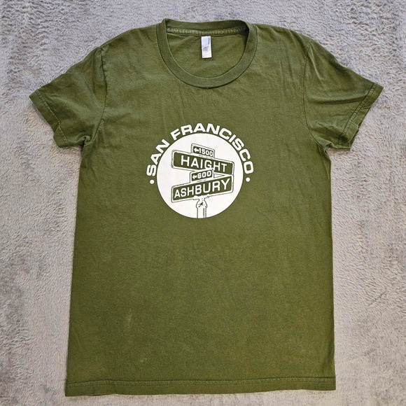 American Apparel Other - American Apparel Kids San Francisco Haight Ashbury Graphic Tee Olive Green L